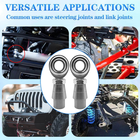 1/2 x 1/2-20 Heim Joints Rod End Kit with Right and Left Hand Threads for steering and suspension applications