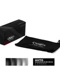 Packaging for Hercules 7 Photochromic Safety Sunglasses With Auto Darkening Lenses ANSI Z87.1 with case and lens transition graphic