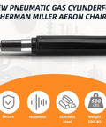 ✝️ Heavy Duty Gas Lift Cylinder for Herman Miller Aeron Chair, 4 Hydraulic Piston with 500 lbs, Part #7 1B65LR displayed horizontally
