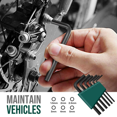 Person using an hex key from Compact 25 Piece Green Mini Tool Kit For Home And Office DIY In A Portable Toolbox Case Great For Quick Fixes And Beginner Repairs