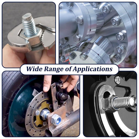 360 Piece Metric Hex Nuts and Locknuts Kit With Nylon Insert Nylock, 304 Stainless Steel, M3 Through M12 in varied applications