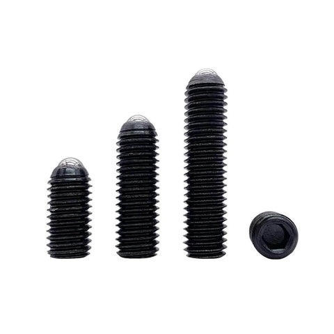 M4x5mm Ball Plunger Thread Hexagon Socket Ball Spring Plungers Hex Socket Ball Point Grub Set Screws Alloy Steel 20pcs black oxide finish
