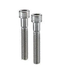 SNSS-#4-40-3/4 NBK Hex Socket Head Cap Screws - Inch Thread- Pack of 10 showing stainless steel screws from side view.
