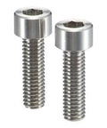 Pair of SNSTG-M6-40 NBK Hex Socket Head Cap Screws - High Intensity Titanium Alloy - Made in Japan