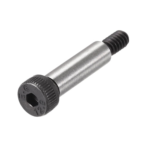 Heavy Duty Alloy Steel Hex Socket Shoulder Bolts With Three Quarter Inch Shoulder Length And One Quarter Inch Shoulder Diameter Thread Size Ten Twenty Four UNC Six Pack High Strength Wear Resistant Stripper Bolts For Machinery Automotive And DIY Projects