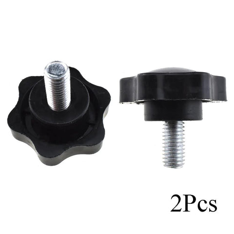 Hex Handle Threaded Knobs With Star Bump Grip For M8 16mm Posts, 38mm Screw Length And 38mm Head Diameter, 2-Piece Set