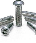 Various sizes of hexalobular button head cap screws, SRBS-M5-25 NBK Pin-20-Pack, Made in Japan, smooth motion design shown in image