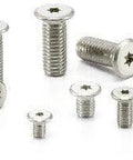 Metal ✝️ SSTS-M6-12 NBK Hexalobular Socket Head Cap Screws - Low Profile - Made in Japan shown in assorted sizes on white background.