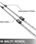Two-Piece HGH20 Linear Rail Kit With 1200mm And 1500mm Rails And Four Bearing Blocks For Smooth Low-Noise Motion In DIY Routers And Lathes