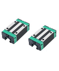 Set Of 2 HGH20CA Linear Bearing Slider Blocks For HG20 Linear Guides High Rigidity Square Bearing Sliders With Durable Steel