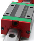 HGH20CA Bearing Block Slider For HGR20 Linear Rails By ThgivingStore close-up view on rail