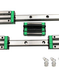Budget Friendly HGR20 Linear Guide Rail Set With 2 Rails And 4 Bearing Blocks for DIY CNC routers, lathes, mills, steel build