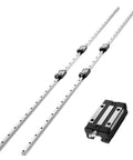 High Precision HGR20 Linear Rail Kit with two 2000mm rails and four bearing blocks for CNC routers, lathes, mills, and 3D printers.