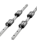 HGR20 Linear Rail Kit With Two 600 Mm Rails Ball Screw Four Slide Blocks BF12 BK12 End Supports Coupling And Nut Housing for CNC Routers