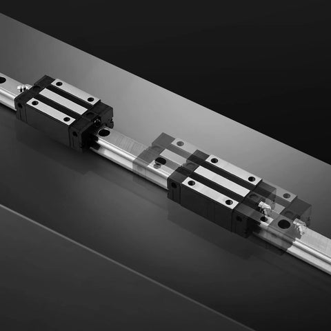 High Precision HGR20 Linear Rail Kit with two 2000mm rails and four bearing blocks for DIYers CNC routers, lathes, mills, and 3D printers.