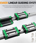 Long Travel Linear Guide Rail Kit with 2 x 1500mm rails and 4 HGH25CA blocks for CNC routers, lathes, and milling machines