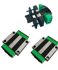 HGW25CA Linear Bearing Slider Block Kit With HV25 Self Lubricating Dustproof Oil Box Sets for CNC Linear Guides