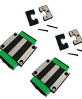 HGW25CA Linear Bearing Slider Block Kit with HV25 Self Lubricating Dustproof Oil Box Sets for CNC Linear Guides and Machines
