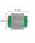 Top view of ✝️ HGW30CC HIWIN Linear Block for HGW30 Linear Motion Slider Rail Guide Linear Bearing showing dimensions and bolt holes