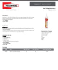 Hi-Temp 100 Percent RTV Silicone Sealant For High Temp Plumbing, 10.1 Oz Cartridge 24 Pack product data sheet.