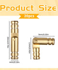 Hidden Brass Hinges 20 Pack 20x4mm Concealed Hinge Set dimensions for small woodworking projects
