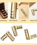 Hidden Brass Hinges 20 Pack 20x4mm Concealed Hinge Set, solid brass invisible hinges for jewelry boxes and small woodworking projects