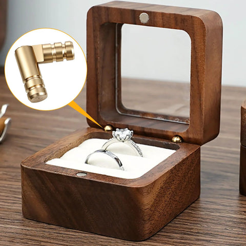 Hidden Brass Hinges 20 Pack 20x4mm Concealed Hinge Set used in wooden jewelry box, showcasing smooth operation and durable design.