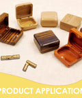 Hidden Concealed Brass Barrel Hinges For Wooden Jewelry Boxes And Keepsake Cases With Invisible Cylinders For Small Cabinet Doors 20mm 32 Pack DIY