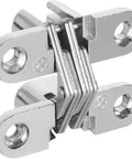 Hidden Door Hinges Set For Cabinets 180 Degree Concealed Cross Hinges Invisible Hinges Cold Rolled Steel Construction