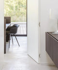 Open door with Three Way Adjustable Invisible Hinges For Hidden Doors Concealed Hinges Slick Zinc Alloy 180 Degree Swing 5.5 Inch