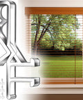 12 Pack Hidden Channel Valance Clips 1-7/8 Inch Clear Plastic Clips For Valance With Groove In Back next to window blinds view
