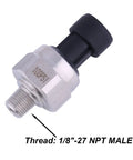 High-Accuracy 0-100 PSI Pressure Sensor Transducer with 1/8-27 NPT male thread, 0.5-4.5V output, 316 stainless steel housing