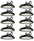 High Bay LED Light 200W 30000 Lumens Shop Lighting Two Color Temperature 4000K And 5000K IP65 Waterproof UL ETL Listed Pack Of 10