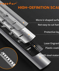 25 Foot Magnetic Self Locking Stainless Steel Tape Measure With Dual Sided Imperial And Metric Scales Waterproof And Rustproof Retractable Tape