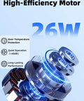 Close-up of high-efficiency motor details for 8 Inch Shutter Exhaust Fan With 760 CFM High Speed Wall Mounted Ventilation