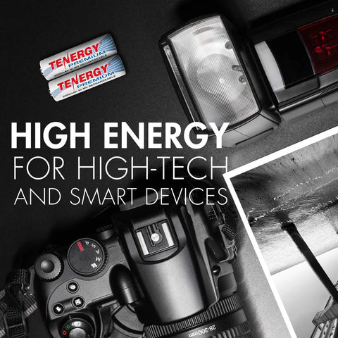 Smart Universal Charger With LCD And 32 NiMH Rechargeable AA AAA C D Batteries with camera and flash depicted