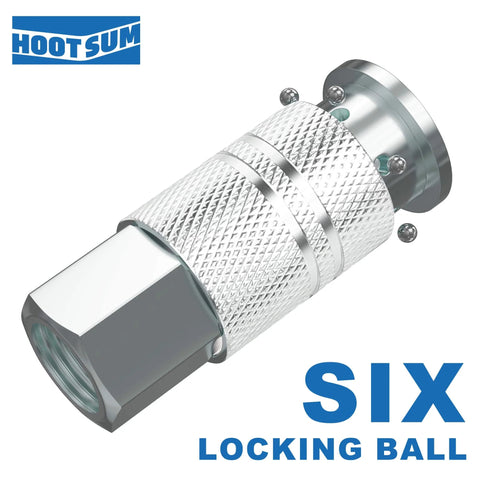 High Flow Three Eighths Inch Air Fittings Kit With Quick Connects Beefy Industrial Couplers And Plugs FNPT And MNPT Threads