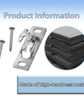 H529 Sliding RV Door Hardware Kit With Sliding Door Hanger Pocket Door Rollers And Connection Plate shown with metal screws