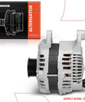Beefed-Up 12V 180A Alternator For Dodge Ram Trucks 2010-2023 with 6-Groove Pulley - Side view showing alternator details