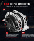 Premium 3.6L V6 Alternator Replacement for Chrysler Town and Country 2011 to 2016 detailed view