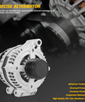 11570N 04801624AD Alternator Replacement for 2011-2020 Dodge Avenger Chrysler 160A 12V High Output shown close-up