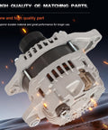 Beefy High-Output Alternator For 2009-2018 Journey 2.4L L4 Four-Cylinder, durable material, robust electrical performance