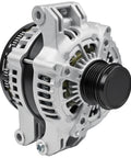 Front view of Beefed-Up Replacement Alternator For 2011-2018 Chrysler 300, Dodge Charger, Challenger, Durango, Jeep, Ram 3.6L V6, OEM fit