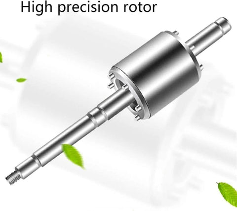 High precision rotor component of an industrial regenerative blower for robust blowing and suction in demanding environments.