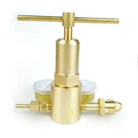 Nitrogen Regulator High Pressure Single Stage Piston Style Forged Brass Body Inlet CGA 580 0 To 4000 Psi