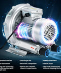 High-pressure regenerative blower delivers reliable, continuous air for sewage aeration, aquariums, and ponds, offering 110V