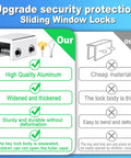 Comparison of Two Pack Sliding Window Locks With Keyed Security showing high-quality aluminum and durable design versus cheaper materials.