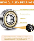High quality bearings with corrosion resistance and low friction features for the 2Pcs 6 Inch Replacement Wheelchair Wheels for Walkers.
