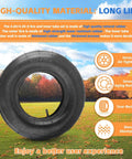 4.80/4.00-8 tire and inner tube set with text on quality, outdoor scene