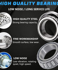Trailer Hub Bearings Kit For 7000 Lb Tapered Spindle Axles 4 Sets with high quality steel and fine workmanship